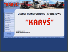 Tablet Screenshot of karys.biz.pl